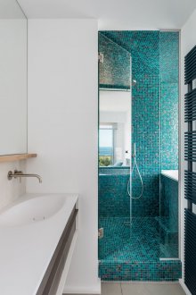 Τιρκουάζ μωσαϊκό στο εσωτερικό