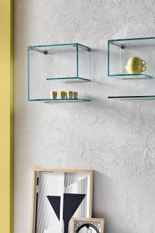 Design della mensola in vetro