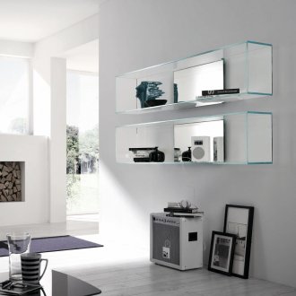 Ορθογώνια ράφια από γυαλί