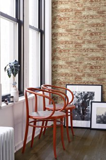 Ταπετσαρία κάτω από ένα κόκκινο τούβλο