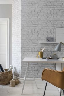 Φωτεινή ταπετσαρία από τούβλα