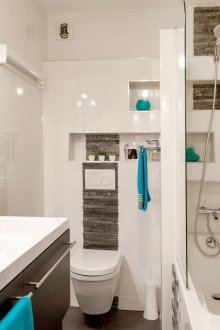 Μπάνιο 9 τ.μ. m με πέτρινη επένδυση