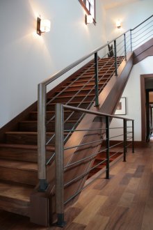 Black stair railing