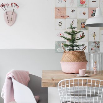 Ροζ ντεκόρ στο εσωτερικό