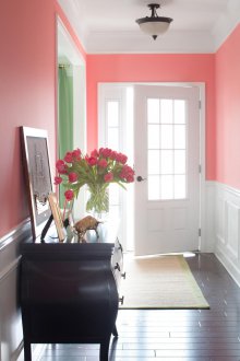 Ροζ εσωτερικό διάδρομο