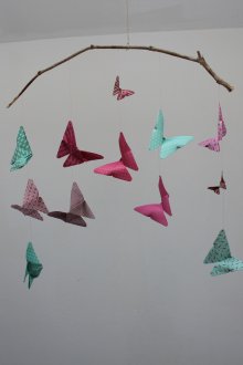 Papieren vlinders voor decor