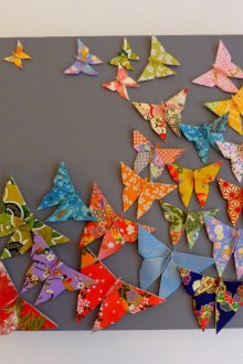 Πολύχρωμες πεταλούδες για διακόσμηση