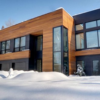 Υψηλής τεχνολογίας σπίτι clapboard