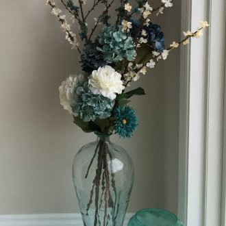 Διαφανές βάζο δαπέδου