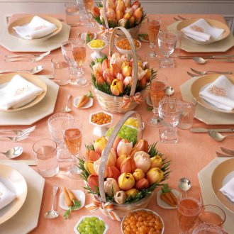 Επιτραπέζια ρύθμιση με τουλίπες