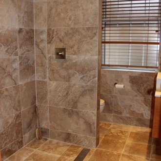 Πέτρινο πλακάκι ντους χωρίς παλέτα