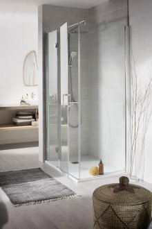 Ντους με κεραμίδια χωρίς παλέτα