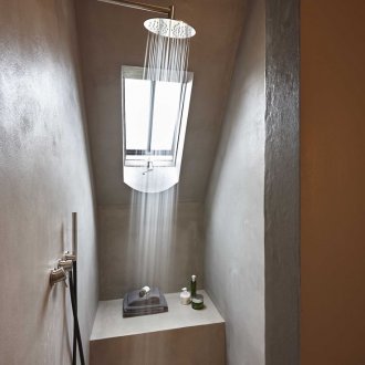 Σχεδιασμός ντους χωρίς παλέτα στην σοφίταΔημιουργία ντους χωρίς παλέτα στη σοφίτα