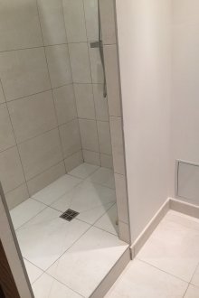 Σχεδιασμός ντους χωρίς λεκάνη αποστράγγισης