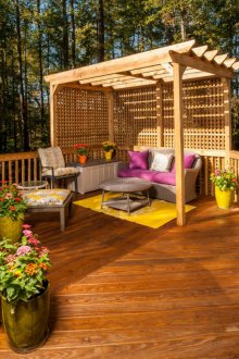 Gazebo στη βεράντα