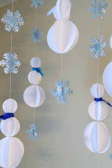 Χαρτί χιονάνθρωποι