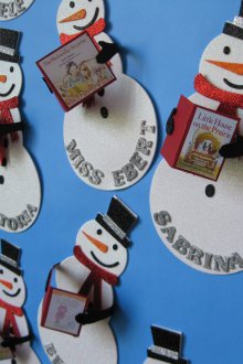 Χιονάνθρωπος από χαρτόνι