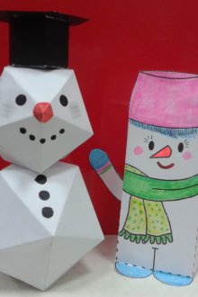 Χιονάνθρωπος χαρτιού Origami