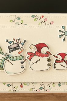 Χαρτί με χιονάνθρωπο