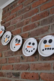 Χιονάνθρωπος από χαρτόνι