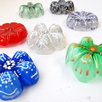 Πλαστικό μπουκάλι νιφάδες χιονιού