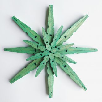 Clothespin snowflake