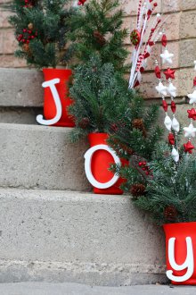 Χριστουγεννιάτικα σκαλιά διακόσμησης