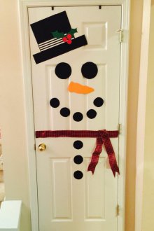 Το νέο έτος αυτοκόλλητα στην πόρτα