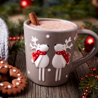 Κούπα με ελάφια ως δώρο για το νέο έτος
