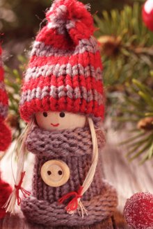 Χριστουγεννιάτικη διακόσμηση πλεκτά