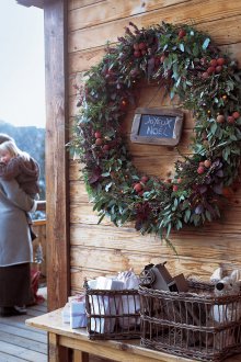 Χριστουγεννιάτικο στεφάνι μεγάλο