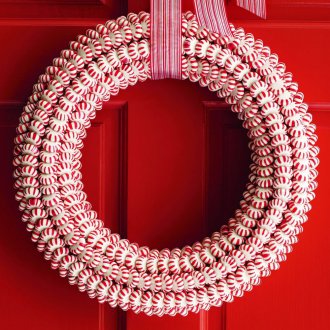 Χριστουγεννιάτικο στεφάνι γλυκών