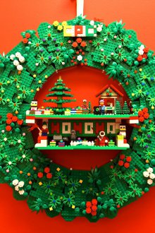 Χριστουγεννιάτικο στεφάνι Lego