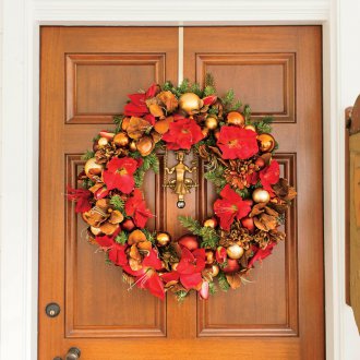 Χριστουγεννιάτικο χρυσό στεφάνι