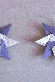 Χαρτί και φύλλα νιφάδες χιονιού