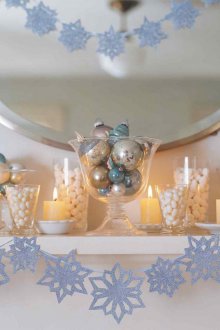 Χαρτί γιρλάντα νιφάδων χιονιού