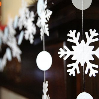 Κρεμαστά χαρτιά νιφάδες χιονιού