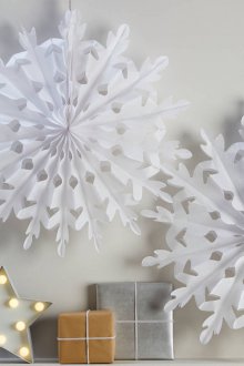 Κοπή νιφάδων από χαρτί