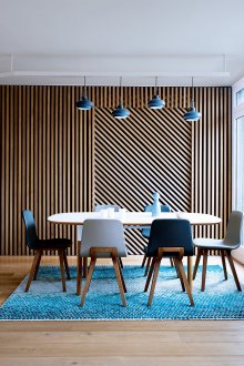 Οικολογικό μπλε καθιστικό