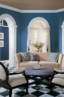 Αποικιακό μπλε σαλόνι