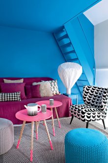 Αττικό μπλε σαλόνι