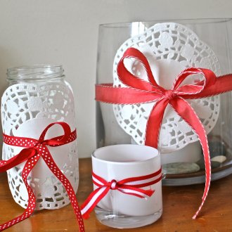 Βάζα διακόσμησης με μια πετσέτα