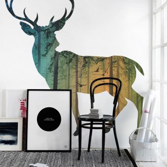 Τοιχογραφία με τη μορφή ελαφιού