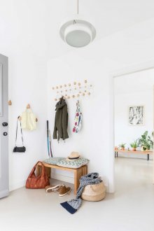 White entrance hall in a private house