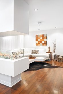 Τοίχο διακόσμηση με ξύλινα τετράγωνα