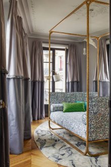 Κρεβάτι από σφυρήλατο σίδερο σε χαλκό