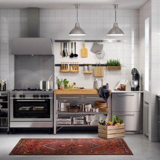 Μεταλλική κουζίνα 14 τ.μ. m