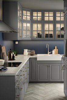 Μοντέρνα κουζίνα 14 τετραγωνικών μέτρων. m