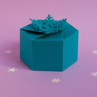 Κουτί με νιφάδα χιονιού