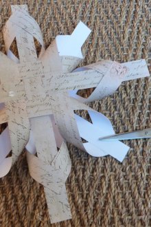 Βιβλίο νιφάδα χιονιού από λωρίδες